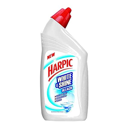 Harpic White & Shine Bleach Disinfectant Toilet Cleaner 500ml